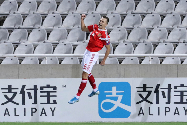 Pada menit kedua injury time Cheryshev mencetak gol keduanya demi memastikan kemenangan tim tamu menjadi 5-0 atas Siprus, dan memuluskan langkah menuju pentas Eropa tahun depan.