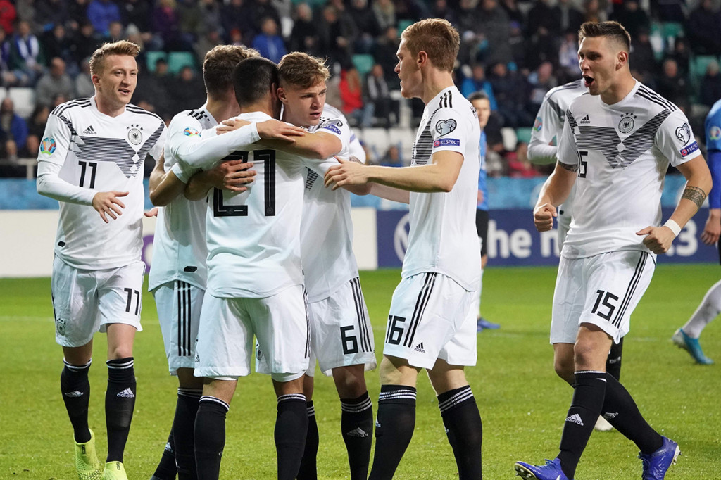 Setelah imbang 0-0 di babak pertama, Jerman membuka keunggulan pada menit ke-51 lewat Ilkay Gundogan.