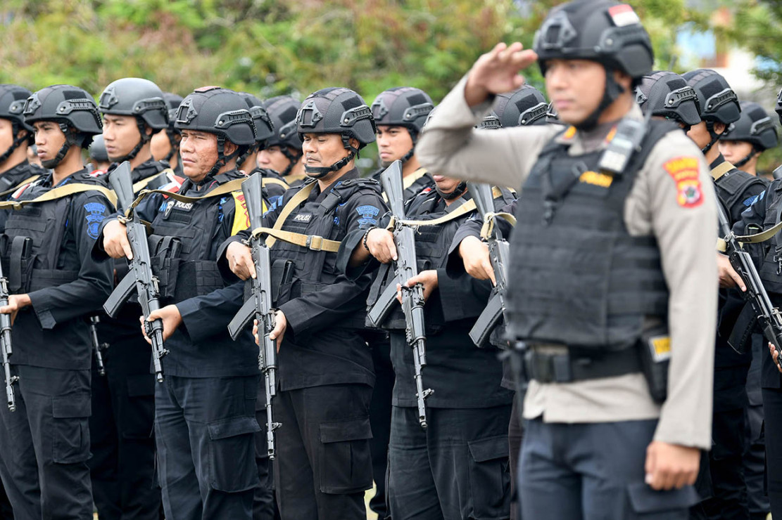 Tni Polri Gelar Apel Gabungan Di Wamena 