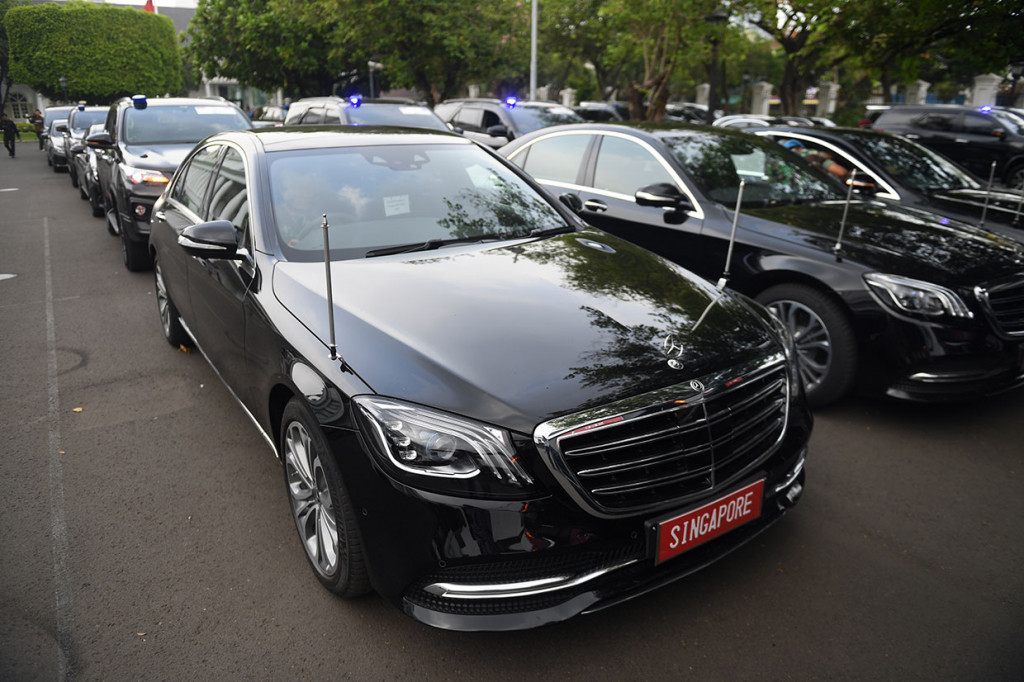 Pemerintah menyiapkan sedikitnya 18 mobil untuk para tamu negaa (kepala pemerintahan, kepala negara, hingga utusan khusus) yang akan hadir pada acara Upacara Pelantikan Presiden dan Wapres di Gedung Nusantara MPR RI, Jakarta, Minggu, 20 Oktober 2019.