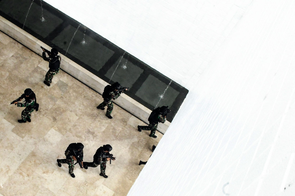 Simulasi dilakukan dua hari menjelang pelantikan Presiden Joko Widodo dan Wapres Ma'ruf Amin yang akan dilaksanakan pada 20 Oktober 2019.