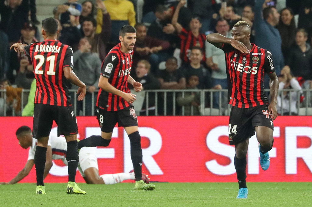 Menit ke-67 Nice memperkecil ketertinggalan lewat  Igniatius Ganago, menyelesaikan umpan matang Kasper Dolberg.