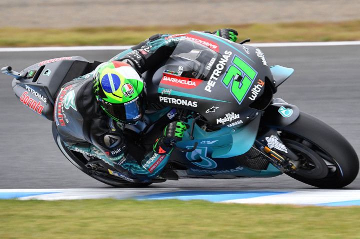 Franco Morbidelli (Petronas Yamaha SRT) menyamai catatan terbaiknya di Jerez dengan mengunci posisi start kedua, 0,132 detik di belakang polesitter. Rekan satu timnya, Fabio Quartararo melengkapi posisi start baris terdepan bagi tim independen Yamaha itu di P3.
