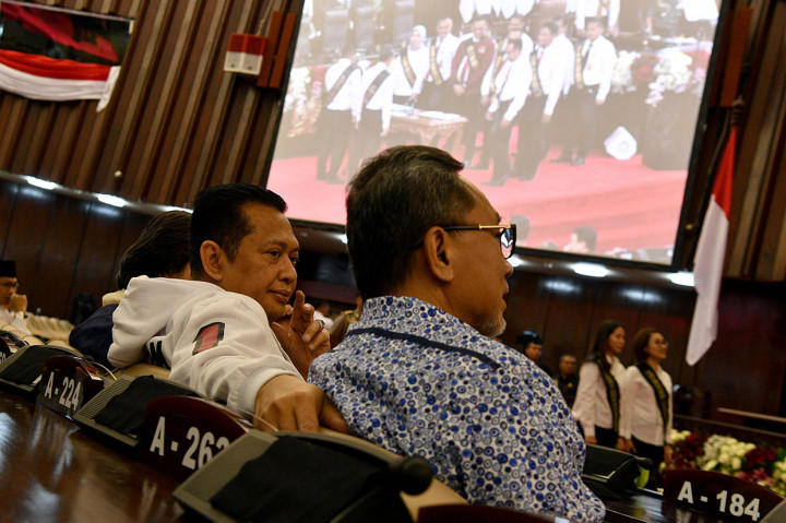 Geladi bersih tersebut turut disaksikan Ketua MPR Bamsoet, sapaan akrab Bambang Soesatyo dan Wakil Ketua MPR Zulkifli Hasan.