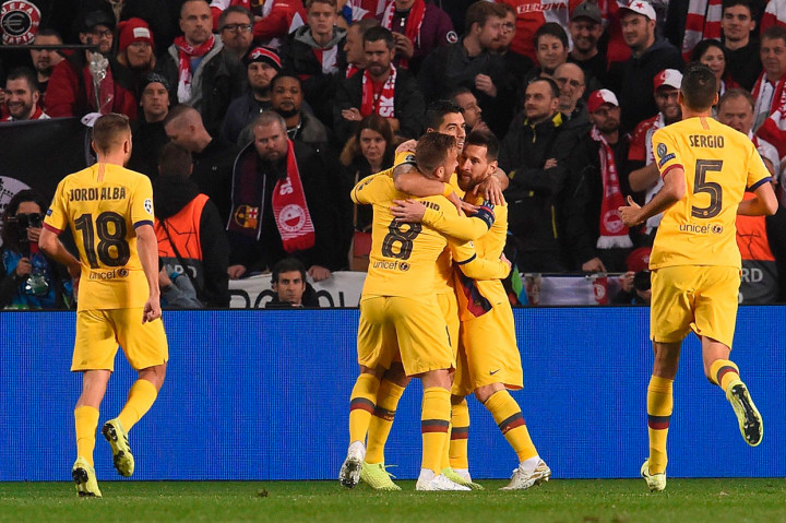 Gol tersebut merupakan gol perdana Messi di Liga Champions musim ini.