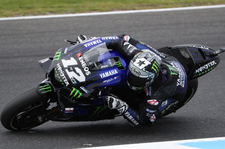 Pebalap Monster Energy Yamaha, Maverick Vinales, berhasil menjadi yang tercepat pada sesi kualifikasi MotoGP Australia 2019.