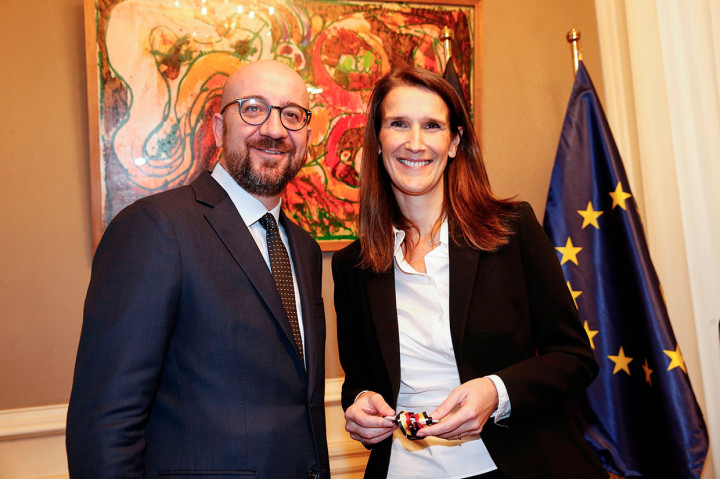 Wilmes, seorang francophone liberal, menggantikan Charles Michel yang akan menggantikan Donald Tusk sebagai Presiden Dewan Eropa pada Desember mendatang.