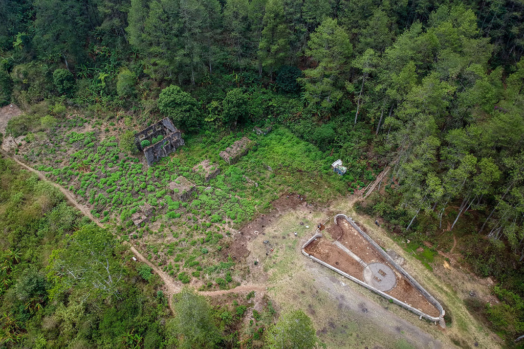 Saat ini reruntuhan tersebut menjadi salah satu destinasi wisata sejarah dan juga tempat untuk berkemah. Salah satu yang tersisa dari bangunan adalah kolam berbentuk hati yang dikenal dengan Kolam Cinta. 
