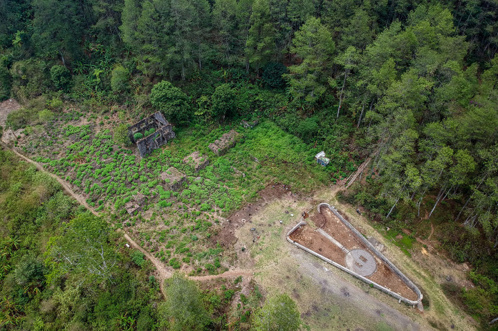 Saat ini reruntuhan tersebut menjadi salah satu destinasi wisata sejarah dan juga tempat untuk berkemah. Salah satu yang tersisa dari bangunan adalah kolam berbentuk hati yang dikenal dengan Kolam Cinta. 