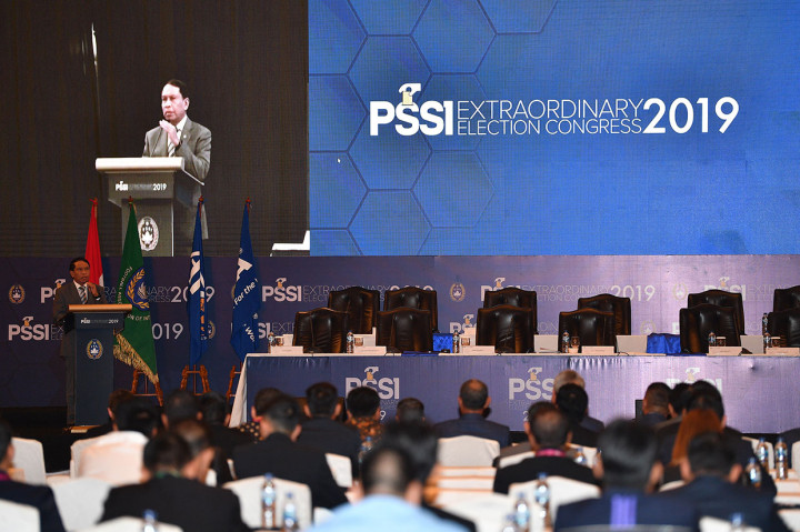 KLB PSSI dengan agenda pemilihan Ketua Umum dan Wakil Ketua Umum PSSI serta pemilihan Anggota Komite Eksekutif PSSI periode 2019-2023 dibuka oleh Menpora Zainudin Amali.