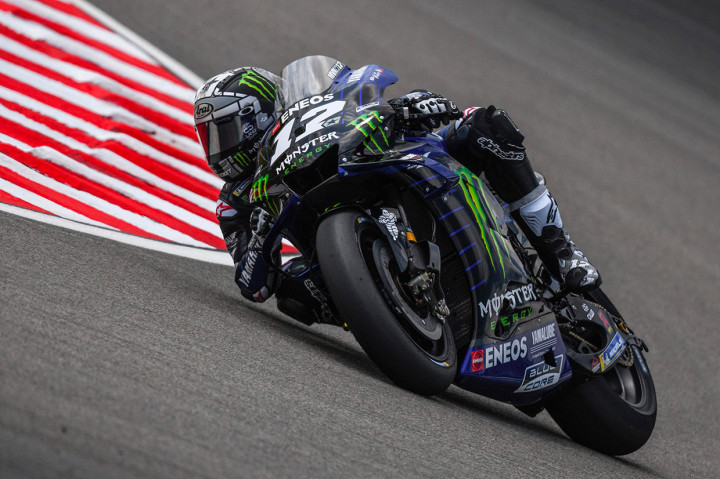 Sementara urutan kedua ditempati Maverick Vinales (Monster Energy Yamaha) yang terpaut 0,103 detik dari Quartararo.