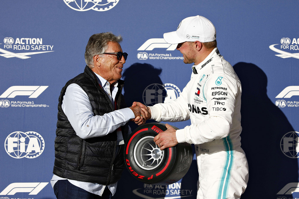 Ini menjadi pole kelima Bottas di sepanjang F1 2019. AFP Photo/Will Taylor-Medhurst