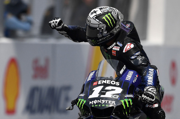 Maverick Vinales menyelesaikan balapan sebagai pembalap tercepat setelah memulai balapan dari posisi kedua.