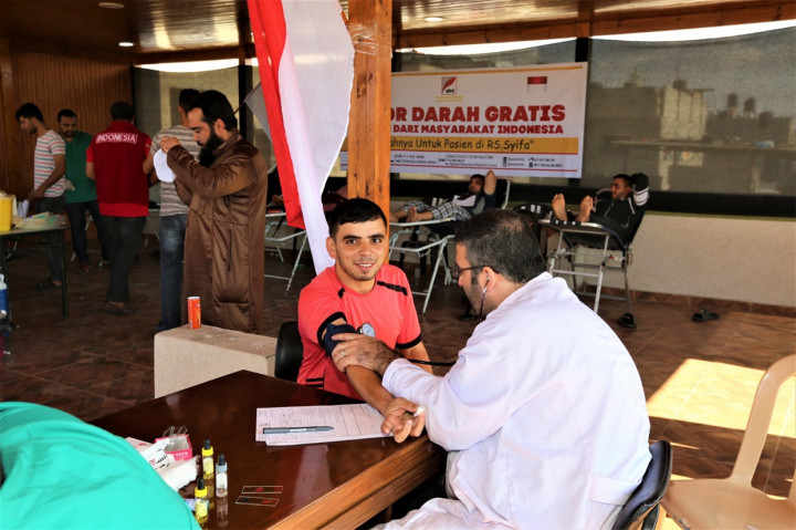 Acara ini juga didukung pihak kementerian kesehatan di Gaza, juga para donatur Yayasan NPC dari masyarakat Indonesia.