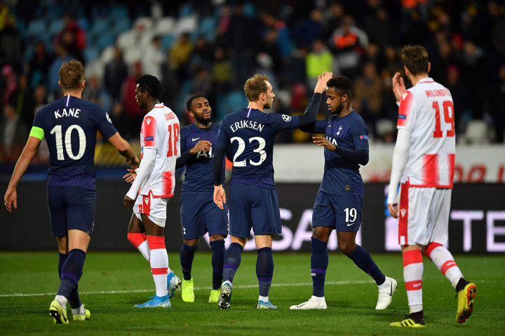 Christian Eriksen menutup pesta kemenangan tim tamu menjadi 4-0 pada menit ke-85.