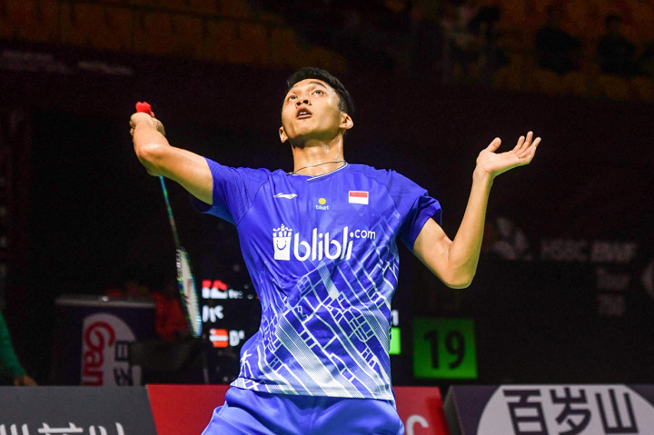 Pebulu tangkis tunggal putra Indonesia, Jonatan Christie, gagal melaju ke babak semifinal Fuzhou China Open 2019.
