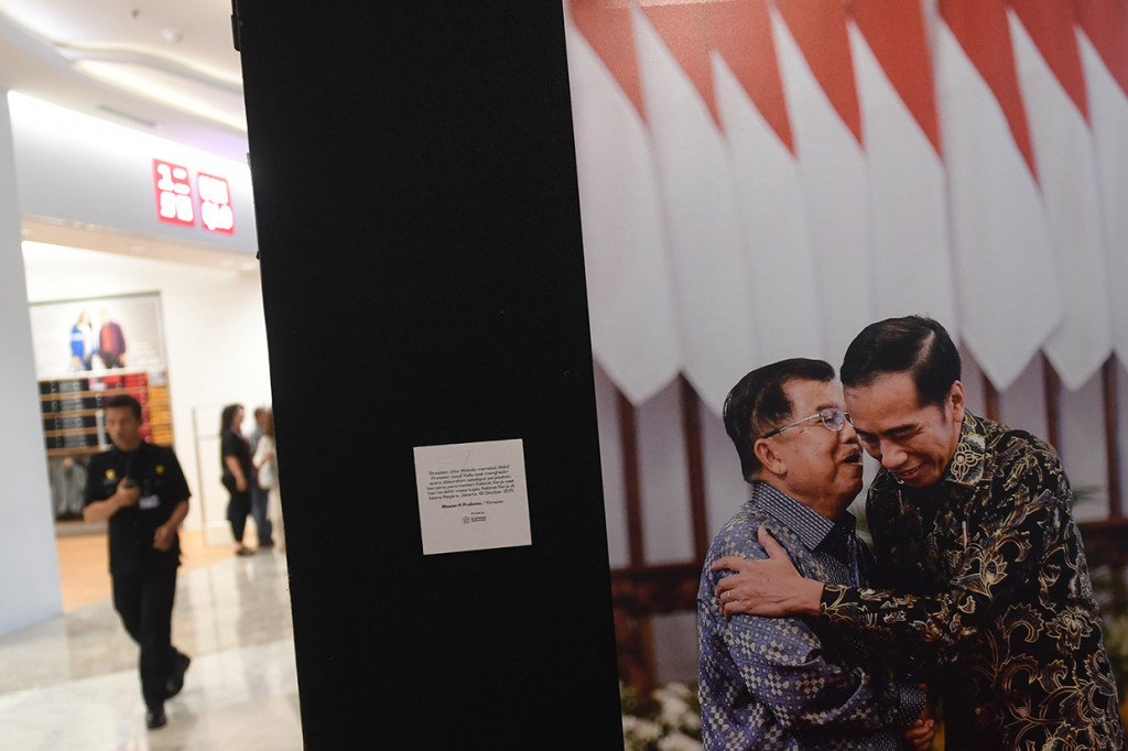 Pameran foto tersebut menampilkan sejumlah capaian kinerja pemerintahan Presiden Joko-Widodo dan Wakil Presiden Jusuf Kalla.