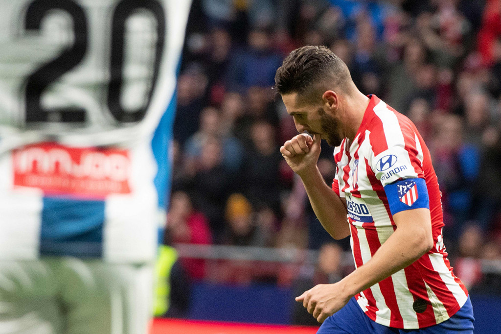 Koke menambah gol Los Rojiblancos menjelang akhir laga, sekaligus menutup laga dengan skor 3-1.