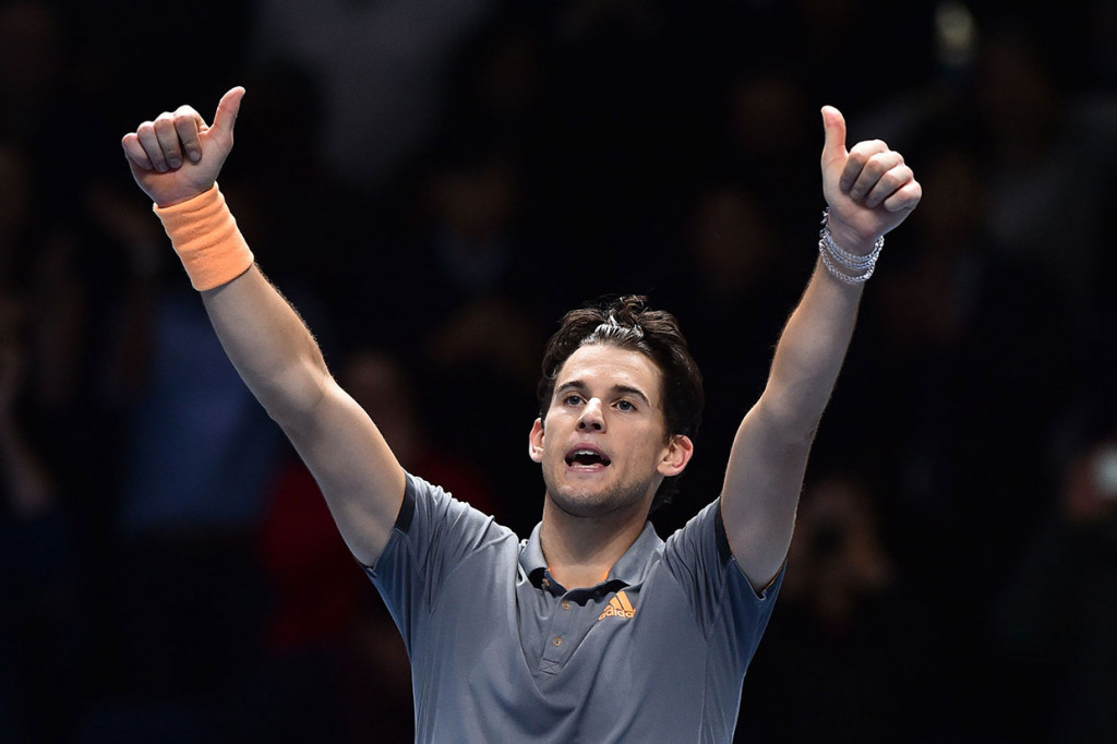 Thiem, yang mengikuti ATP Finals keempatnya di London, sebelumnya mengalahkan Roger Federer pada Minggu, 10 November malam. Ia juga menjadi petenis kedua dalam sejarah turnamen ini yang bisa mengalahkan Federer dan Djokovic. Sebelumnya tercatat petenis Jerman Alexander Zverev yang juga melakukan hal serupa tahun lalu.  
