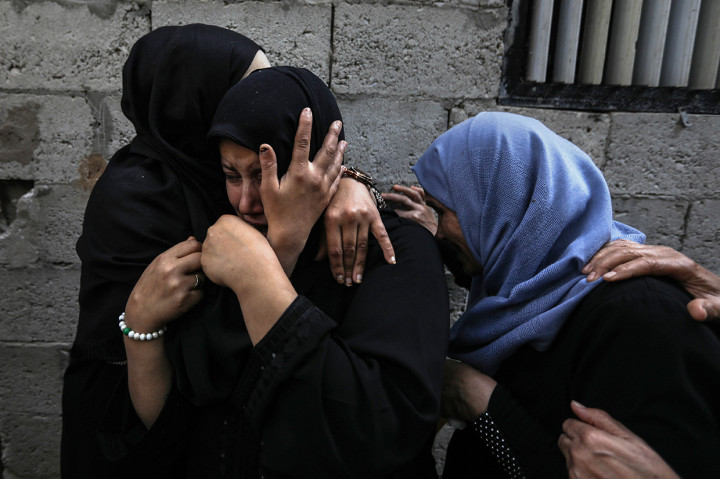 Serangan Israel yang menargetkan para militan Jihad Islam di wilayah Jalur Gaza menewaskan belasan warga Palestina dan melukai beberapa orang lainnya. AFP Photo/Mahmud Hams