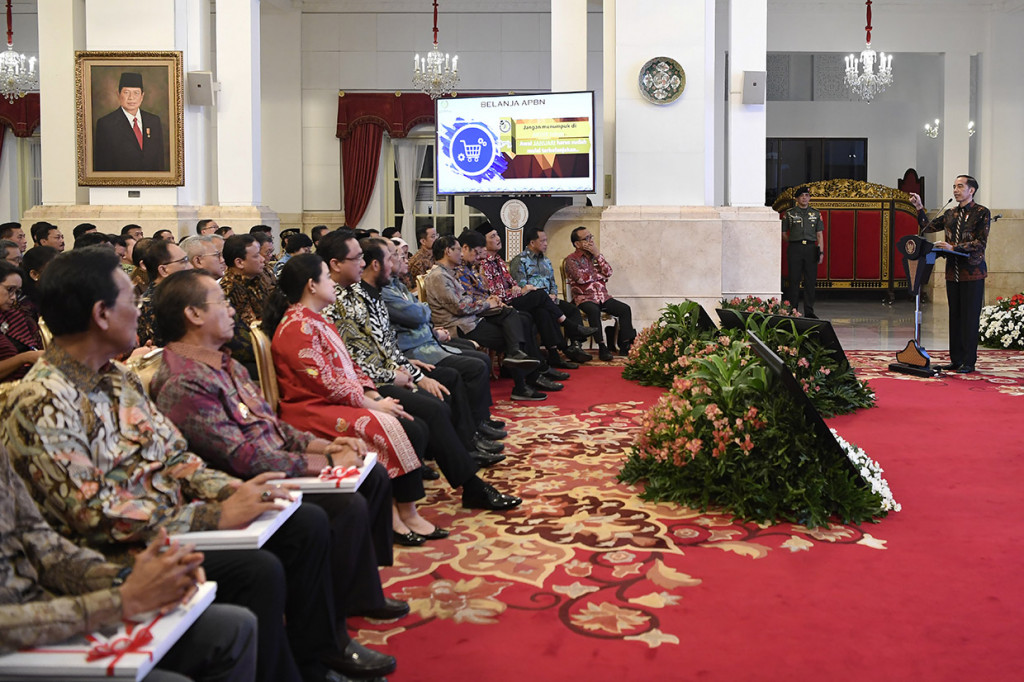 Presiden meminta setelah anggaran tersebut dibagikan, para menteri dan pejabat negara secepatnya melakukan belanja barang dan lelang proyek. Sehingga, pada Januari 2020 sudah mulai dilakukan pengerjaan infrastruktur.