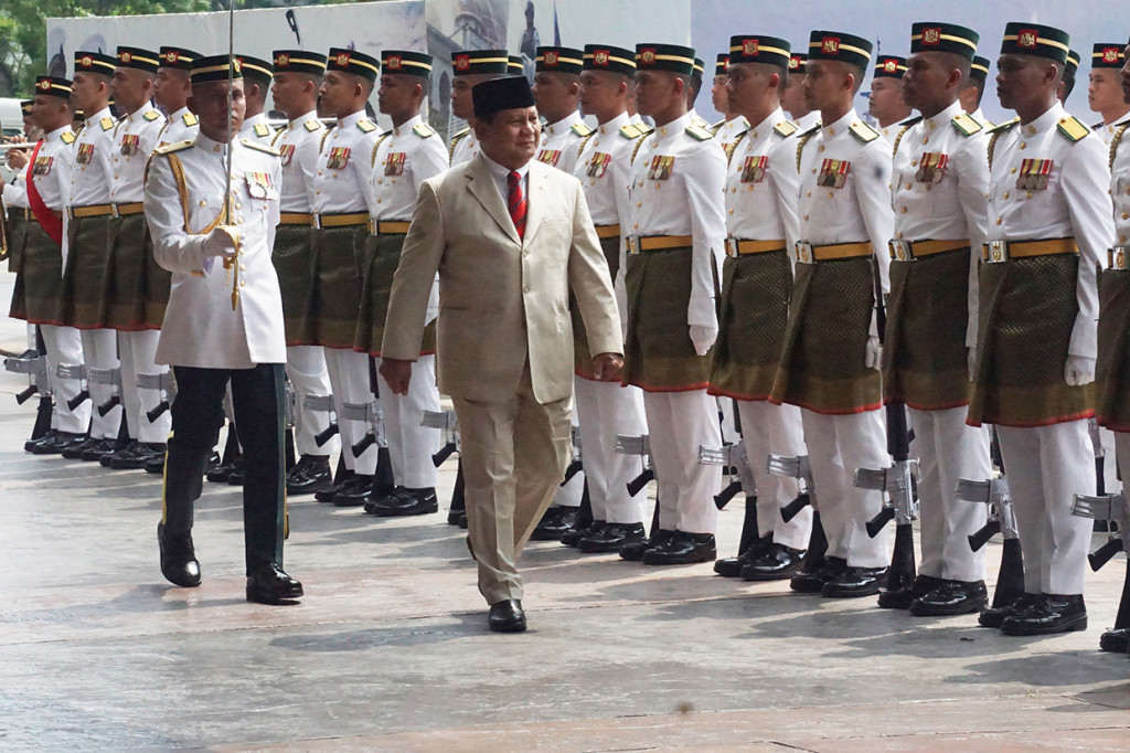 Kunjungan tersebut merupakan kunjungan pertama kali Prabowo ke luar negeri semenjak dilantik sebagai Menteri Pertahanan pada 23 Oktober 2019.