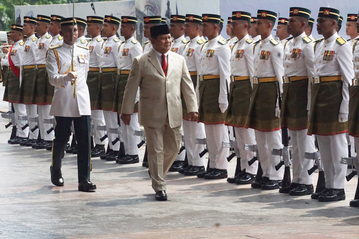 Kunjungan tersebut merupakan kunjungan pertama kali Prabowo ke luar negeri semenjak dilantik sebagai Menteri Pertahanan pada 23 Oktober 2019.