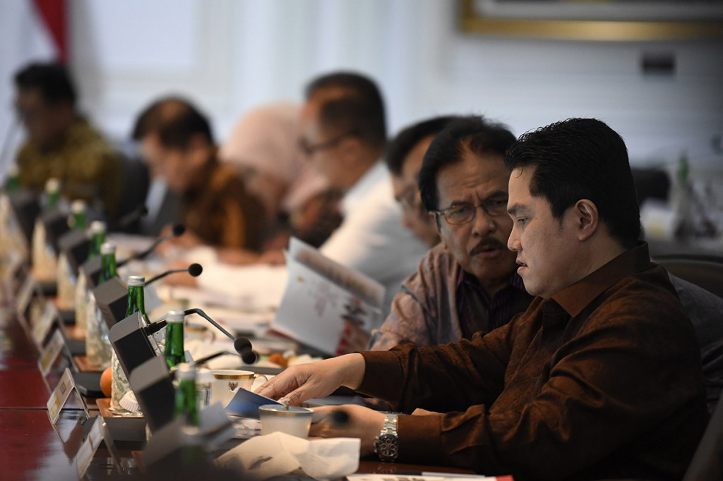 Sidang kabinet tersebut membahas Rencana Pembangunan Jangka Menengah Nasional (RPJMN) 2020-2024.