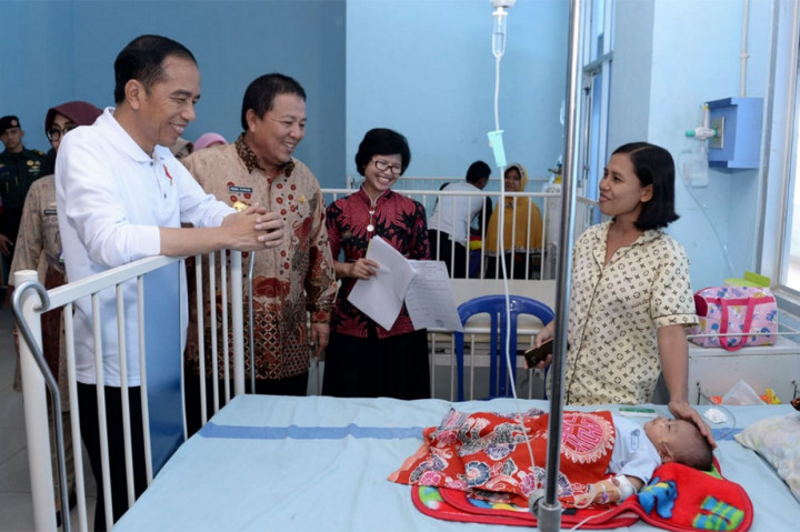 Seorang keluarga pengguna BPJS Kesehatan, Muji Purwaningsih menyatakan tidak menyangka atas kunjungan Presiden tersebut. 