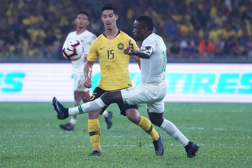 Kekalahan dari Malaysia di Bukit Jalil merupakan kekalahan kelima yang dialami tim Garuda sepanjang babak kualifikasi Piala Dunia 2022. AFP Photo/STR