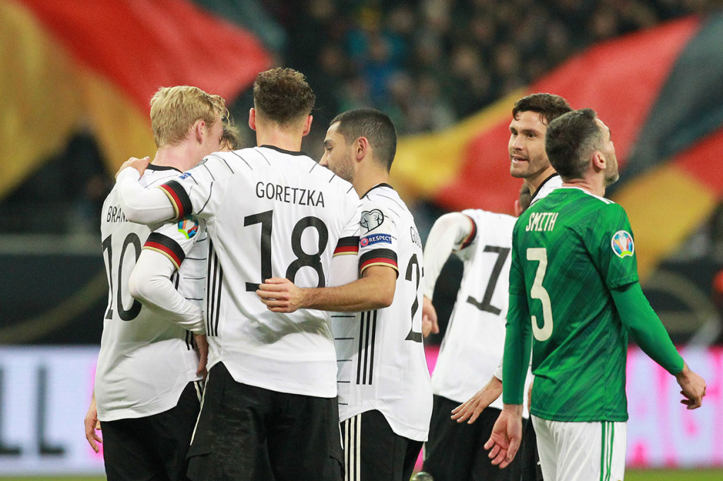 Pada masa injury time Brandt menutup pesta gol tuan rumah menjadi 6-1, menyelesaikan umpan Kroos dari sisi kiri kotak penalti.