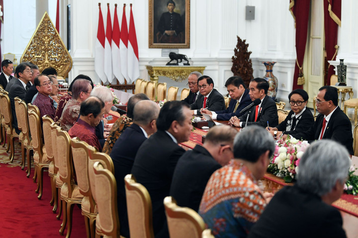 Dalam pertemuan tersebut Jokowi dan Japinda membahas peningkatan kerja sama ekonomi. Presiden bersama Japinda juga membahas percepatan kerja sama di bidang energi. 