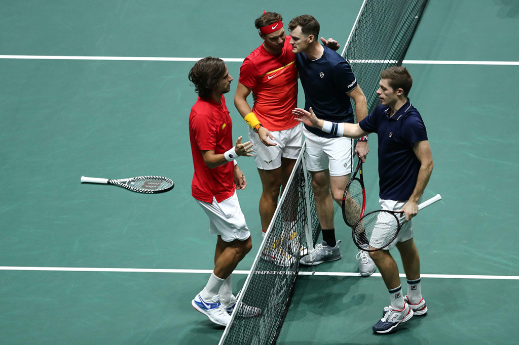 Pada laga penentuan, duet Lopez/Nadal sukses menghantam Jamie Murray/Neal Skupski 7-6 (7-3) 7-6 (10-8), dan memastikan Spanyol ke partai puncak.
