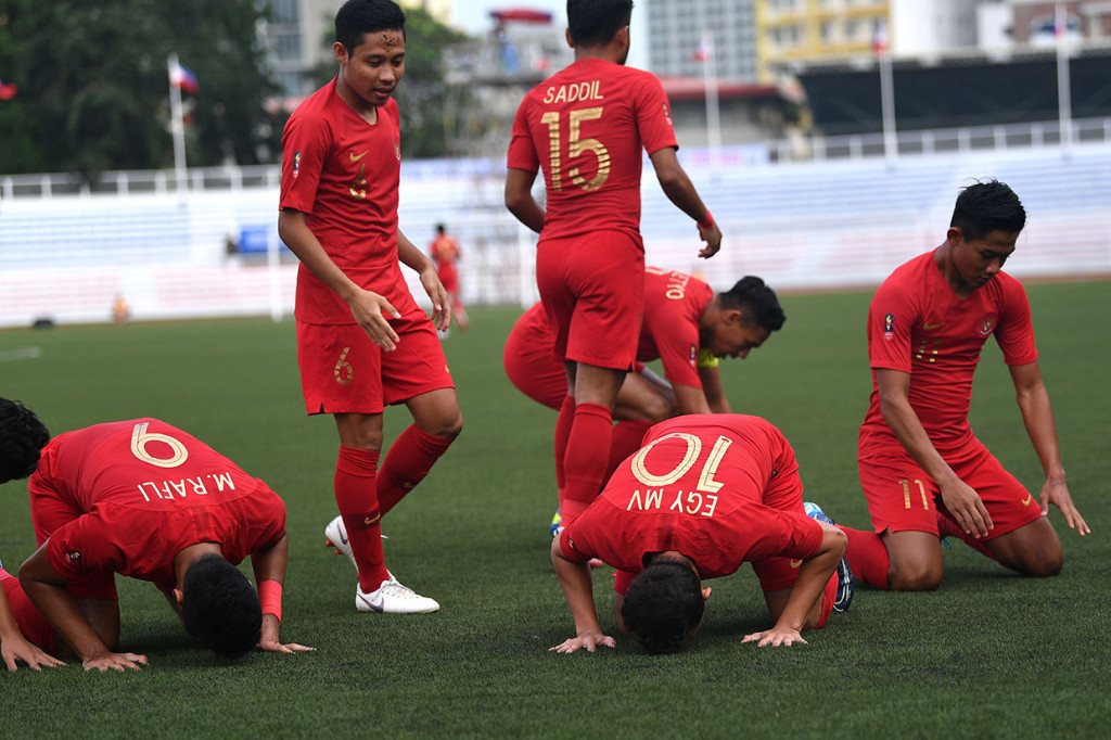 Indonesia berhasil mengalahkan Thailand dengan skor 2-0 dalam laga SEA Games 2019 di Stadion Rizal Memorial.