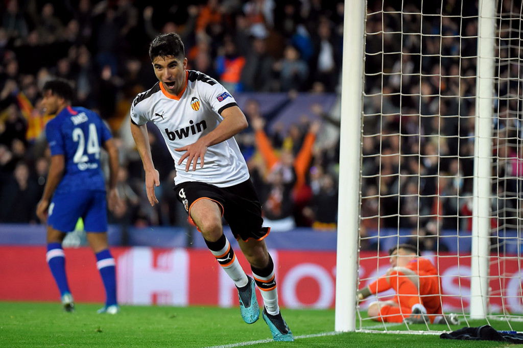 Bermain di hadapan ribuan pendukungnya sendiri di Stadion Mestalla, Valencia unggul terlebih dahulu lewat sepakan voli Carlos Soler pada menit ke-40.