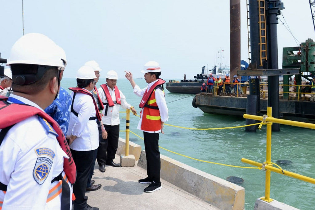 Menurut Presiden, total luas area pelabuhan Patimban secara keseluruhan mencapai 654 hektare. Dari jumlah tersebut, 300 hektare di antaranya akan diperuntukkan bagi peti kemas dan terminal kendaraan. 