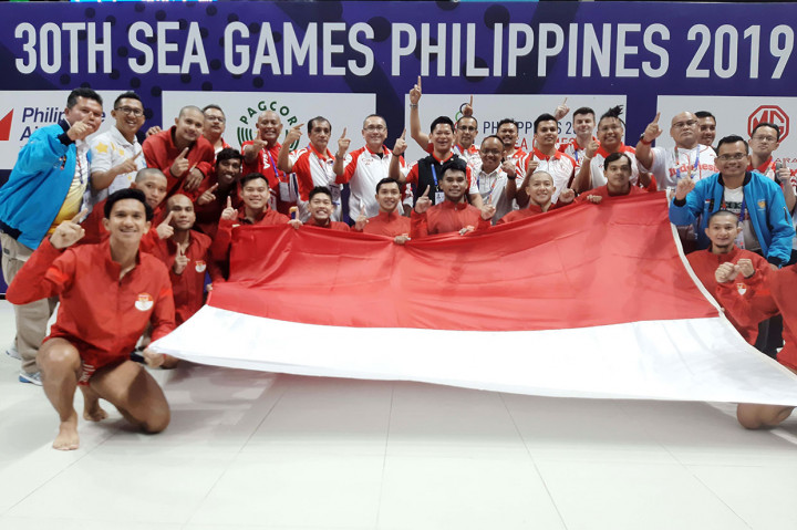 Ini merupakan medali emas pertama bagi polo air putra Indonesia sejak ikut SEA Games pertama kali pada 1977. MI/M Soleh