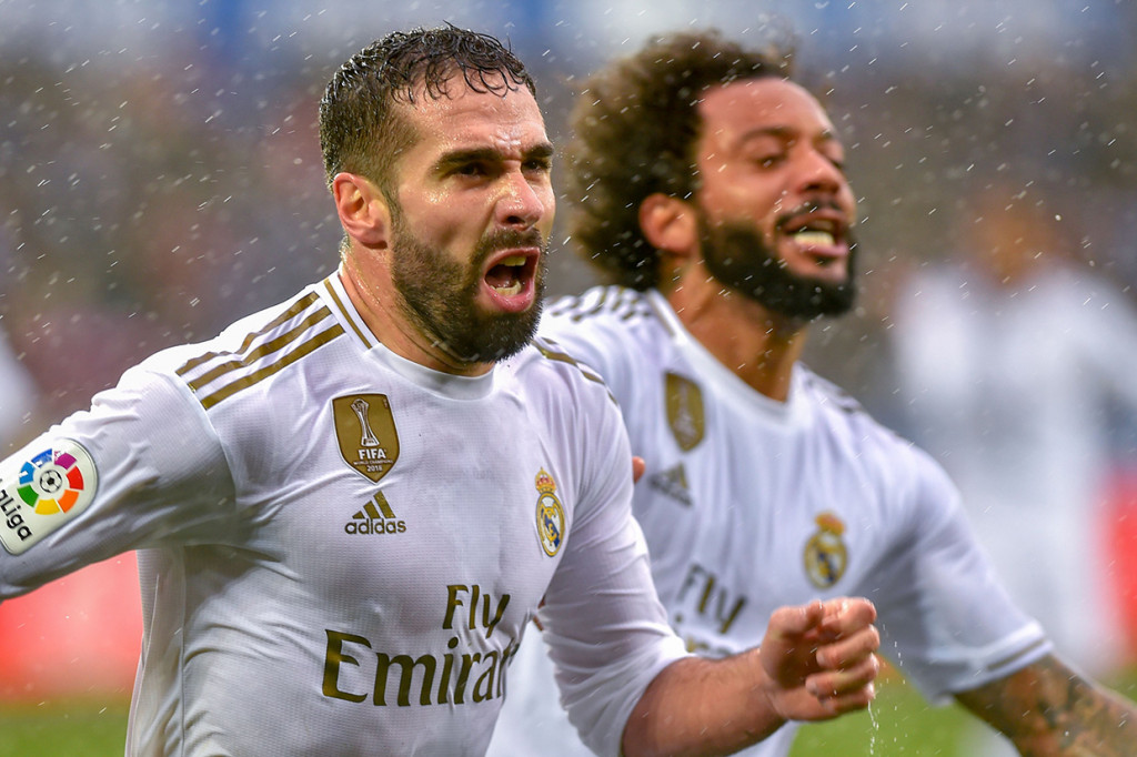 Kemenangan Madrid ditentukan oleh gol dari Daniel Carvajal. 