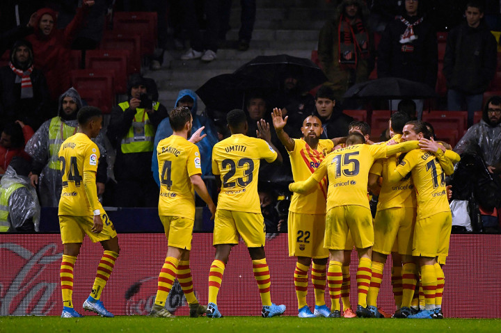 Hasil pertandingan ini memastikan anak asuh Ernesto Valverde tetap bertahan di puncak klasemen Liga Spanyol. Mereka mengoleksi poin 31, sama dengan Real Madrid di posisi dua. AFP Photo/Pierre-Philippe Marcou
