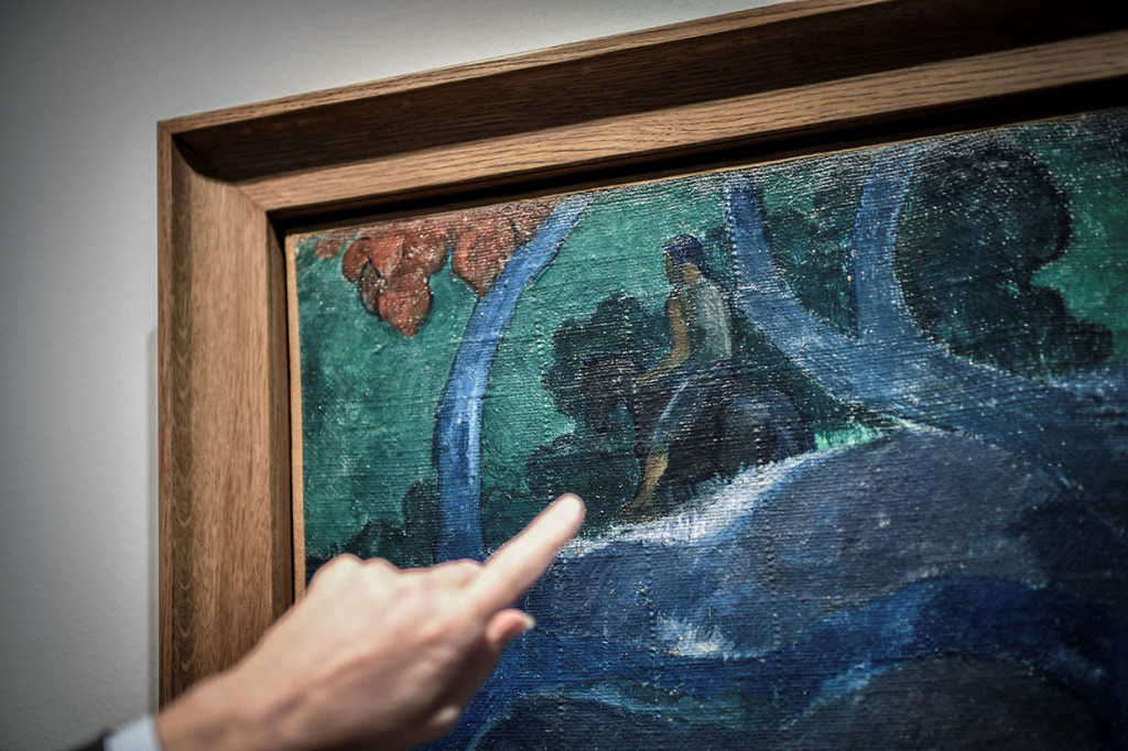 Berjudul 'Te Bourao II' dilukis tahun 1897 ketika Gauguin tinggal di Pulau Tahiti, Polinesia. 