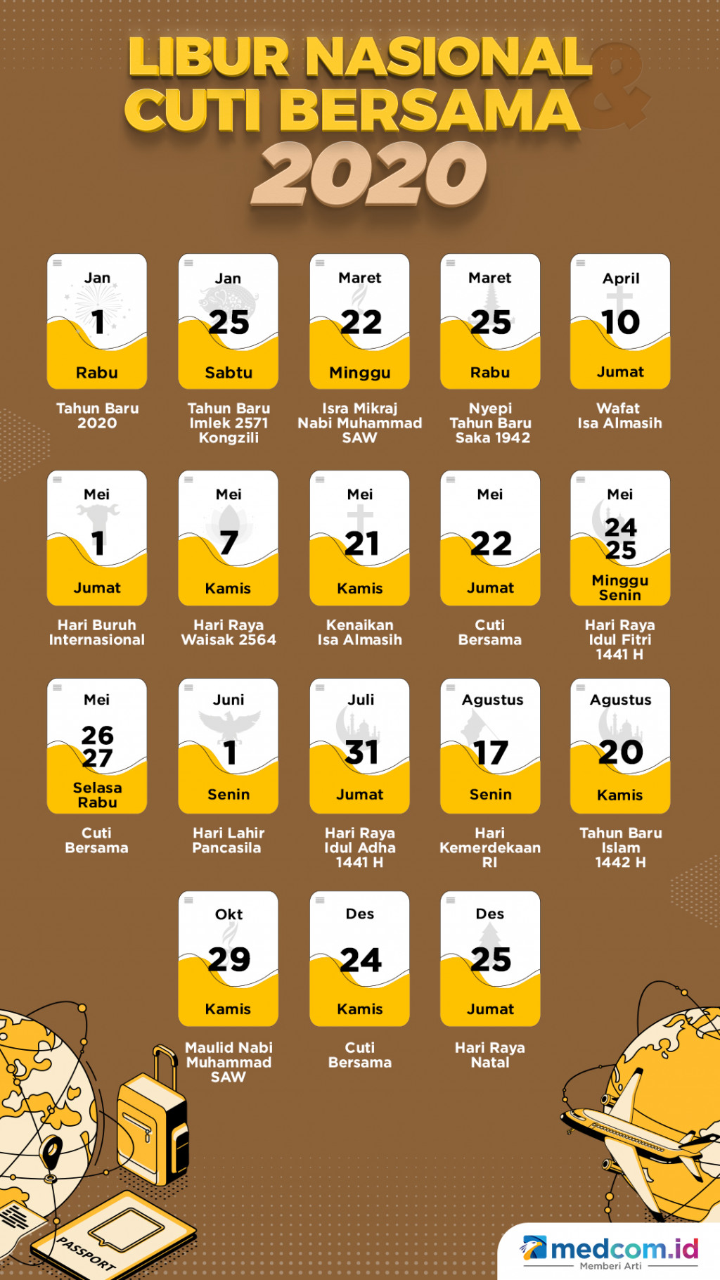 Libur Nasional dan Cuti Bersama 2020