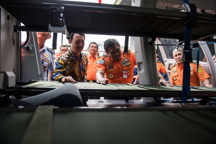 Helikopter SAR Medium Intermediate AS365 N3+ Dauphin merupakan produk kerja sama industri antara PTDI dengan Airbus Helicopters, Prancis. 