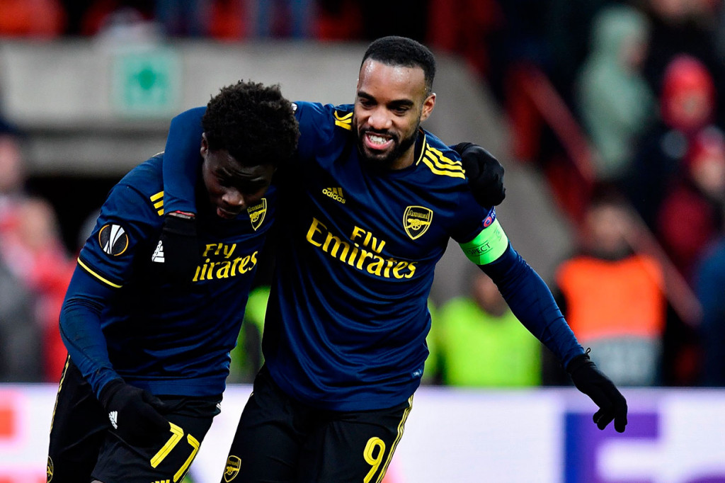 Bukayo Saka memaksa hasil imbang menjadi 2-2 lewat golnya pada menit ke-81.