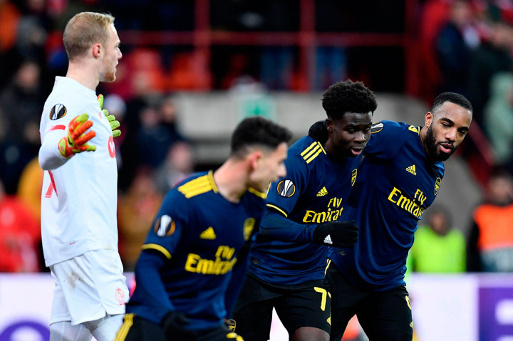 Bukayo Saka memaksa hasil imbang menjadi 2-2 lewat golnya pada menit ke-81.