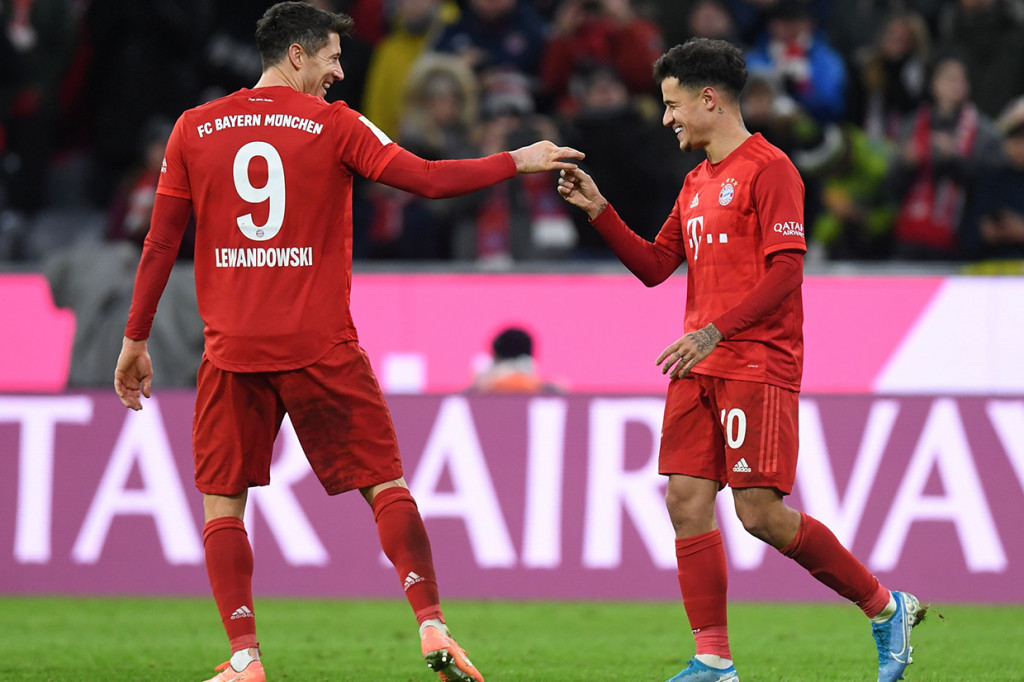 Bayern Muenchen berpesta gol saat menghadapi Werder Bremen di lanjutan Liga Jerman di Allianz Arena.