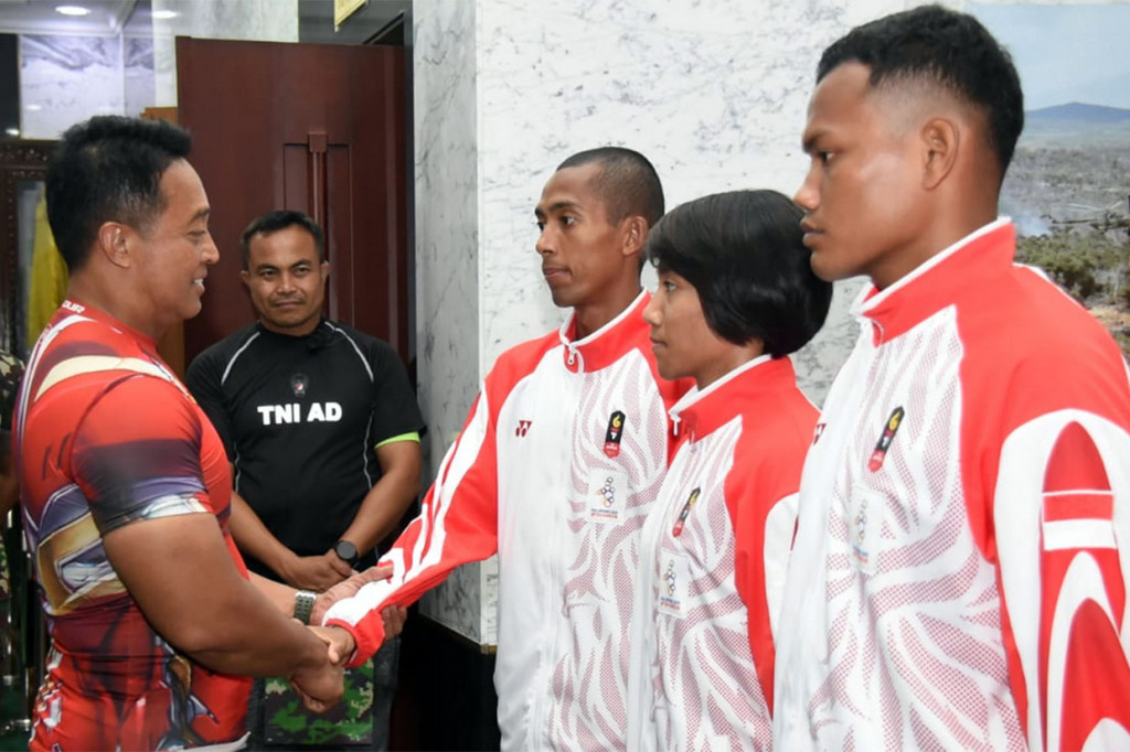 Lettu Inf Agus Prayoga perwakilan dari para atlet berterima kasih atas penghargaan tersebut. Agus Prayoga menyumbangkan 1 medali emas nomor marathon dan 1 medali perak jarak 10.000 meter. 