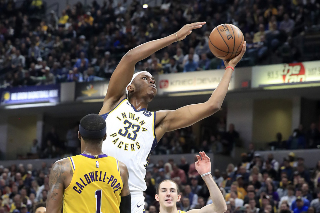 Myles Turner menambah 16 poin, Malcolm Brogdon mencetak 14 angka dan T.J. Warren menyelesaikan pertandingan dengan 12 angka bagi Pacers, yang memperpanjang kemenangan beruntun mereka menjadi empat pertandingan.