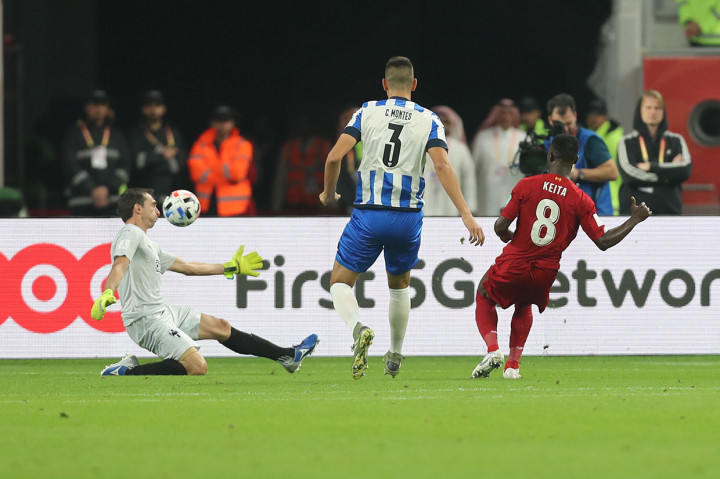 Terus menyerang, The Reds akhirnya berhasil menjebol Monterrey pada menit ke-11 lewat sepakan Naby Keita.