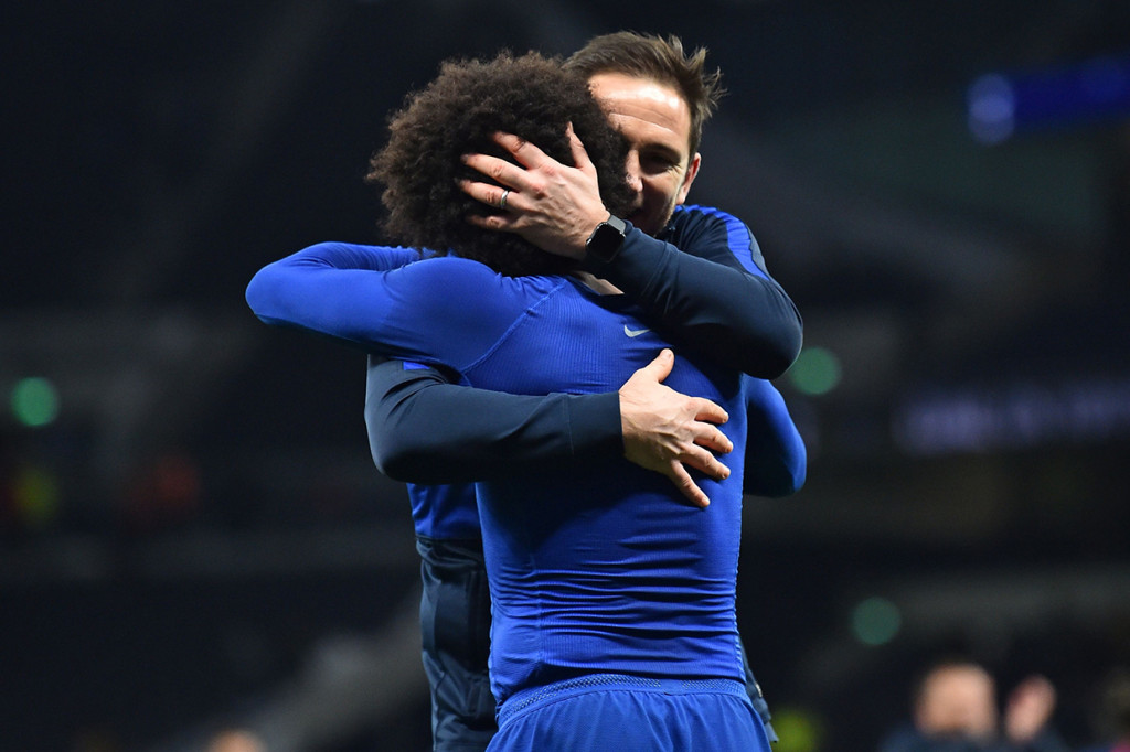 Chelsea menang 2-0 saat bertamu ke Tottenham Hotspur dalam lanjutan Liga Inggris. Kedua gol diborong tim asuhan Frank Lampard pada babak pertama. AFP Photo/Glyn Kirk