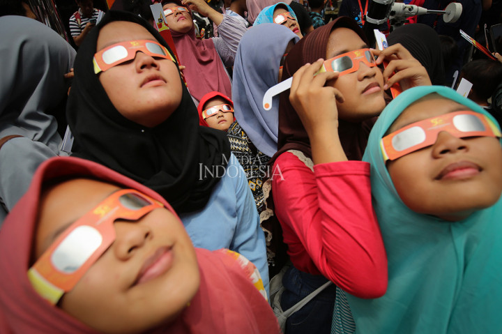 Untuk di Jakarta dan daerah-daerah lain di Jawa, gerhana matahari yang dapat dilihat adalah parsial atau sebagian. Hal itu dikarenakan Jakarta merupakan wilayah yang dilewati penumbra atau bayangan kabur yang terjadi pada saat gerhana.